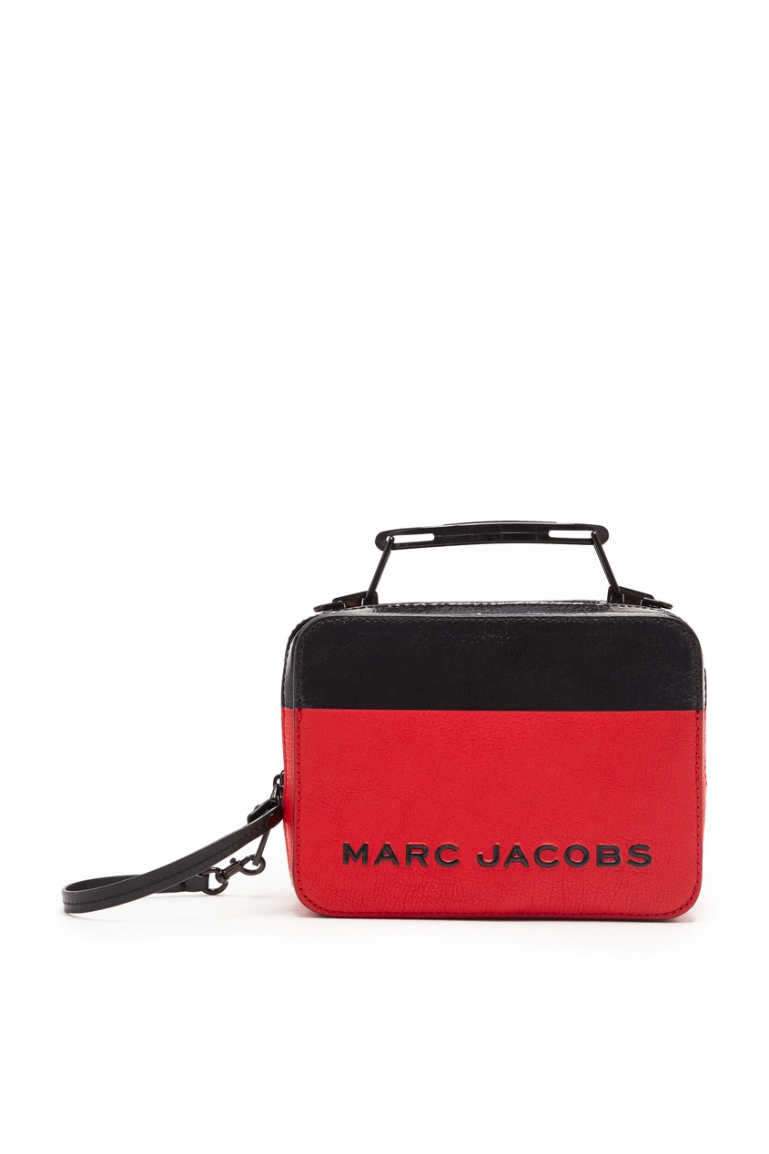 фото Красно-черная мини-сумка The Dipped Mini Box The marc jacobs