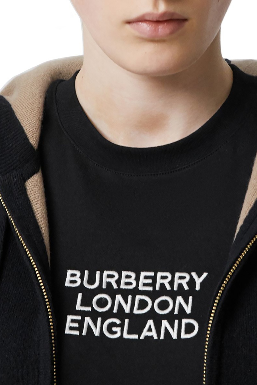 фото Черная кашемировая толстовка burberry