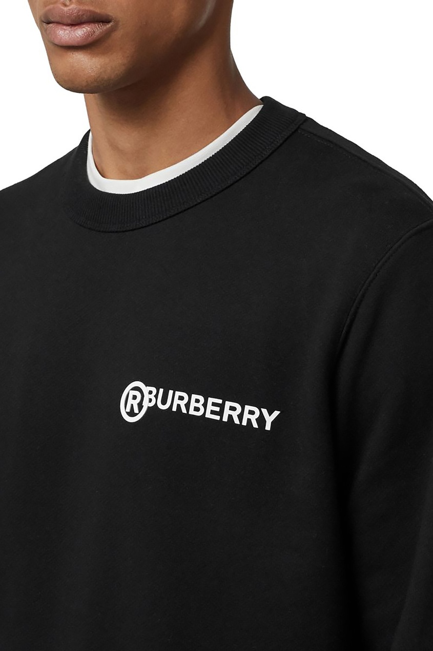фото Черный хлопковый свитшот Burberry