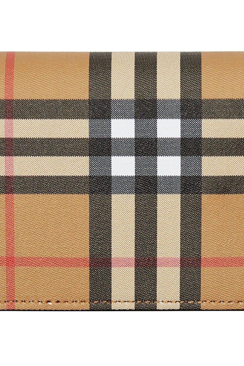 фото Клетчатый кошелек burberry