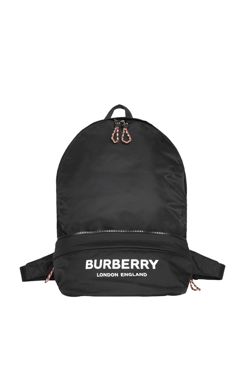 фото Черный рюкзак-трансформер burberry