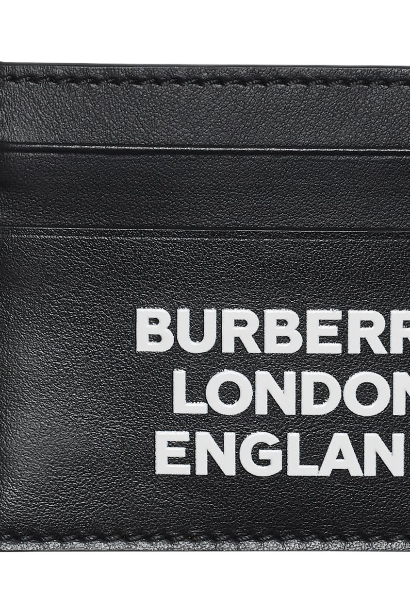 фото Черная визитница с логотипом Burberry