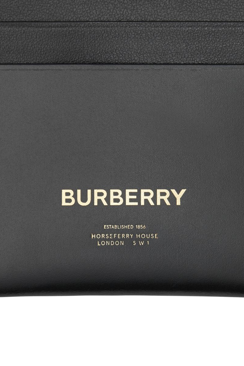 фото Черная кожаная визитница Burberry