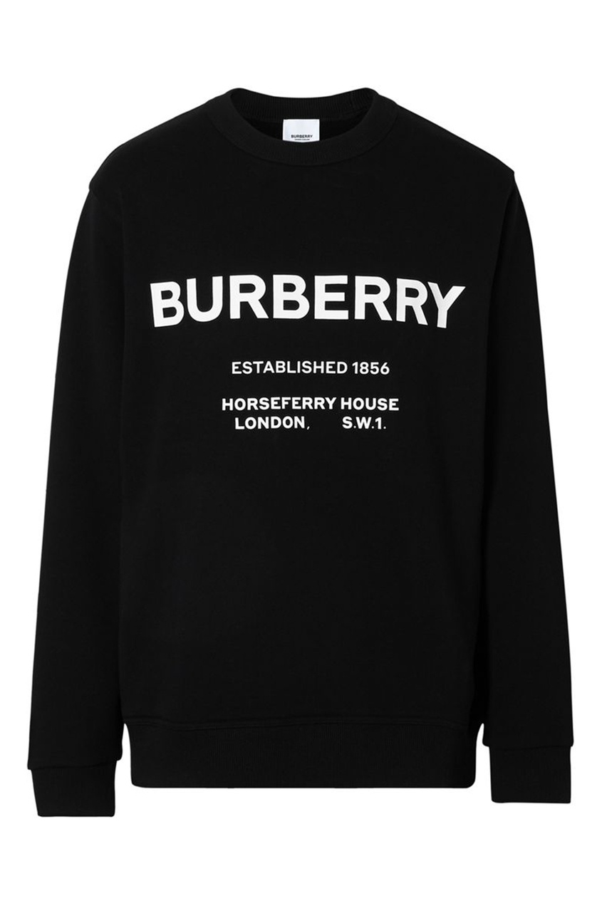 фото Черный свитшот с логотипом Burberry