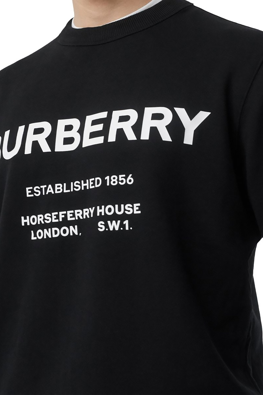 фото Черный свитшот с логотипом Burberry