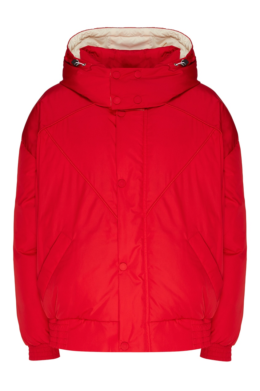 фото Красная куртка-пуховик с капюшоном Paul & yakov