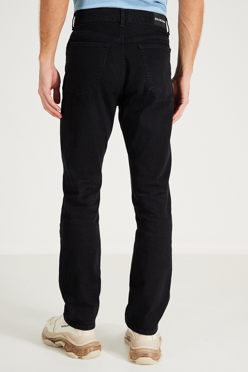 фото Черные джинсы прямого кроя Balenciaga man