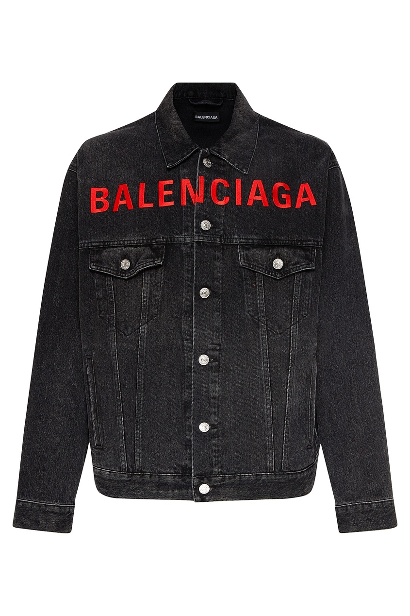 фото Джинсовая куртка с логотипом Balenciaga man