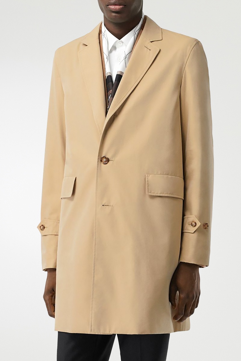 фото Бежевый плащ lab coat Burberry