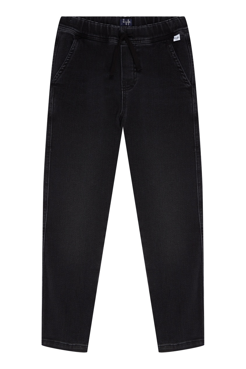 фото Черные джинсы с эластичным поясом il gufo