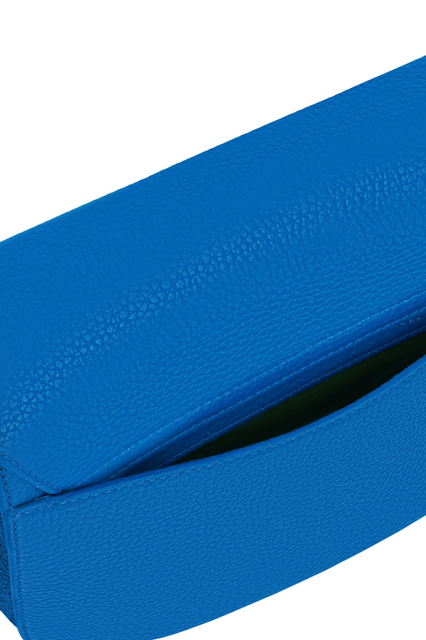 фото Ярко-синяя сумка с клапаном sleek furla
