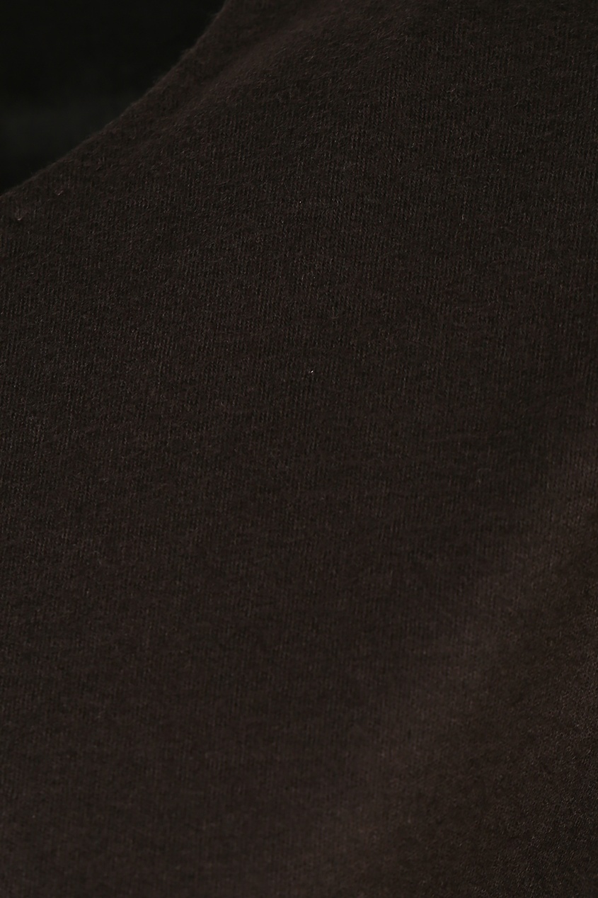 фото Черное шерстяное платье-футляр с поясом Max mara