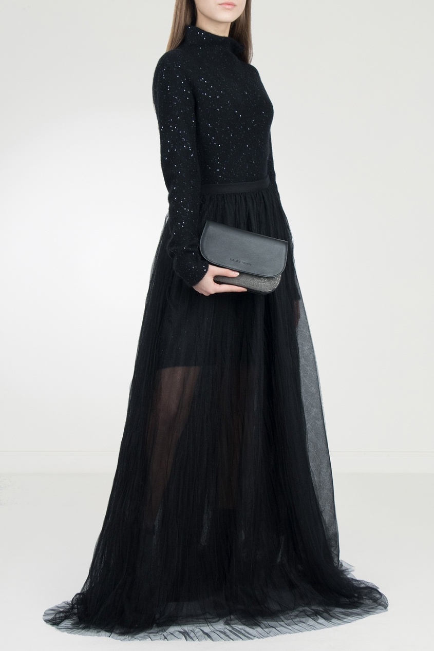 фото Черное платье с фатиновой юбкой fabiana filippi