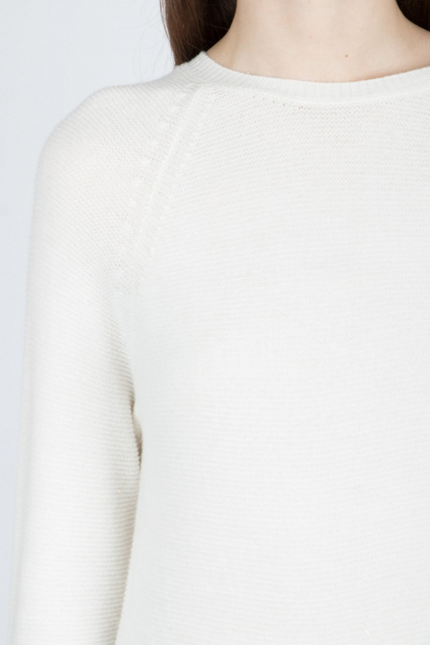 фото Белый удлиненный пуловер fabiana filippi