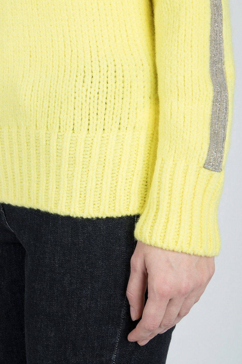 фото Желтый шерстяной свитер Fabiana filippi