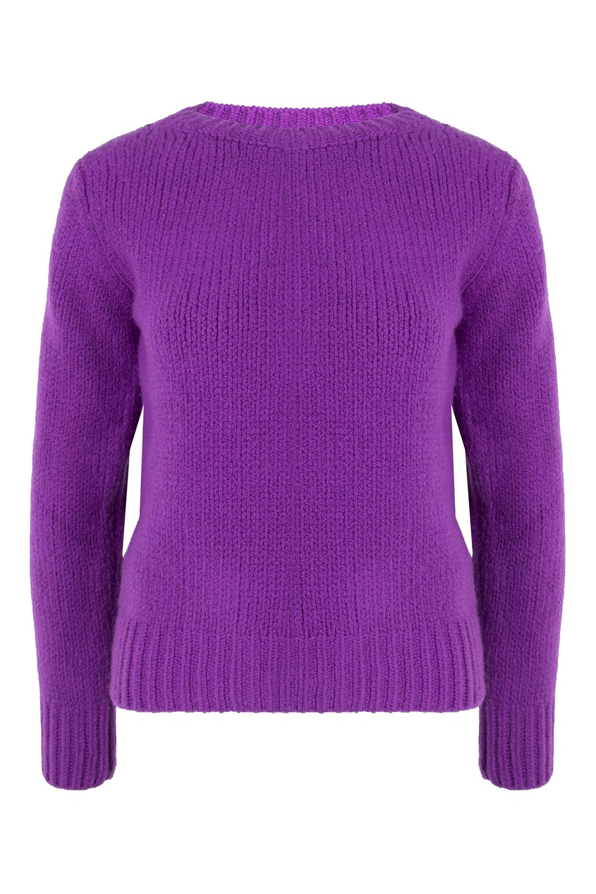 фото Фиолетовый шерстяной свитер Fabiana filippi