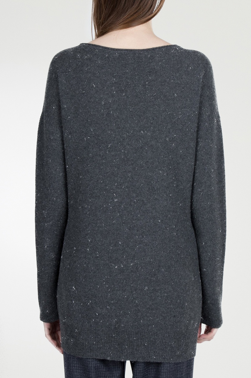 фото Серый пуловер с люрексом fabiana filippi