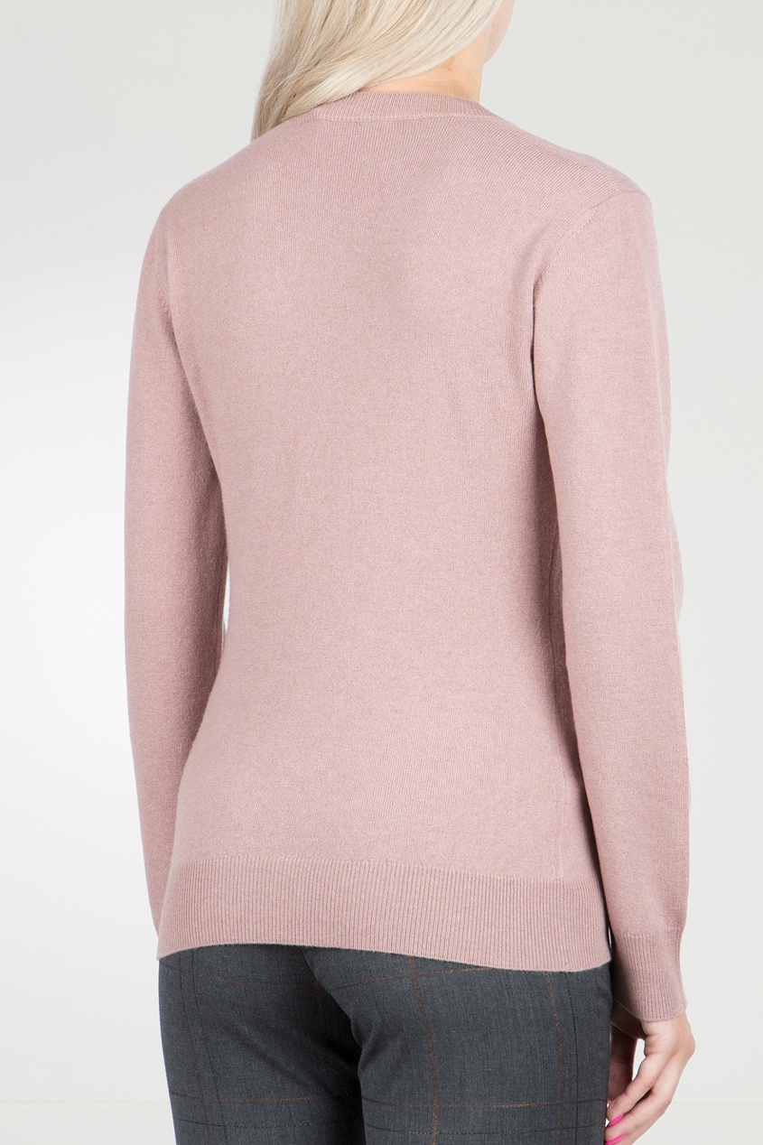 фото Розовый пуловер из шерстяного трикотажа Fabiana filippi