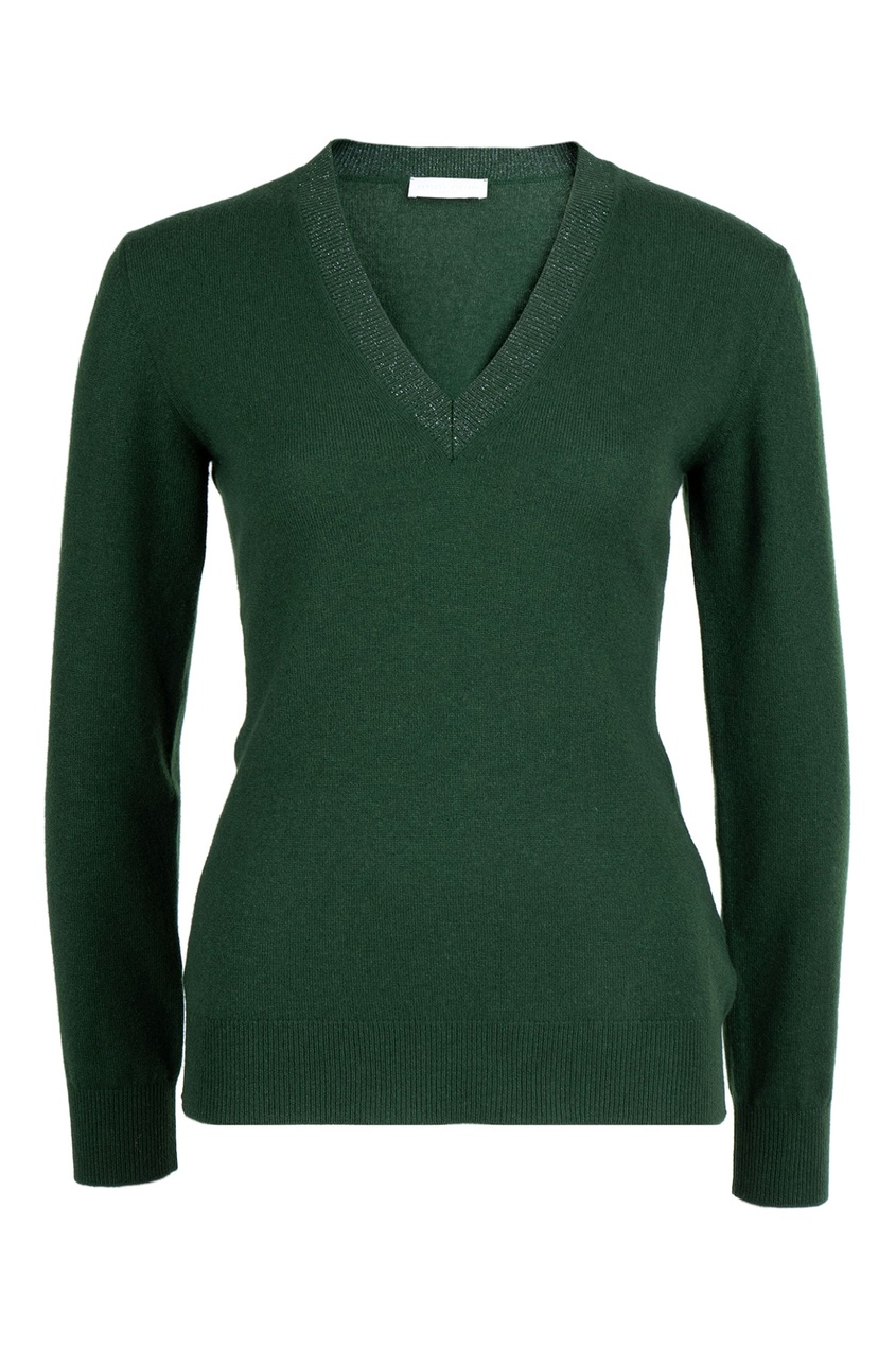 фото Зеленый трикотажный пуловер fabiana filippi