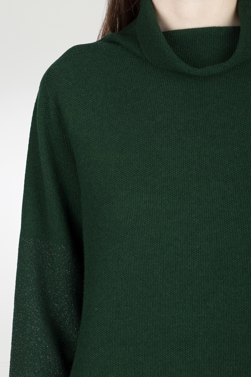 фото Зеленый шерстяной пуловер fabiana filippi