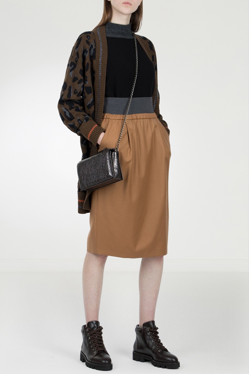 фото Светло-коричневая юбка fabiana filippi