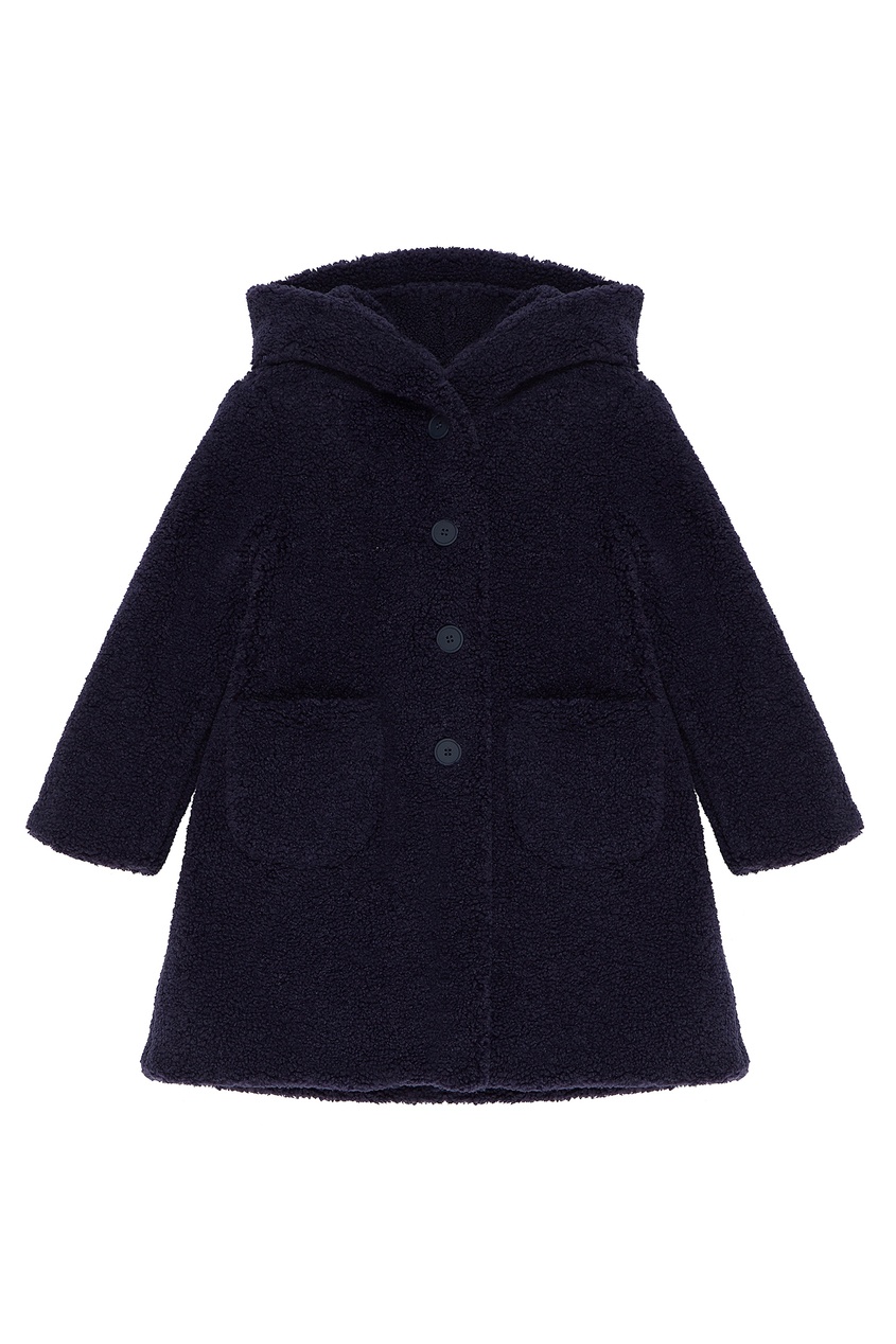 

Синяя шуба на пуговицах, Синий, Синяя шуба на пуговицах