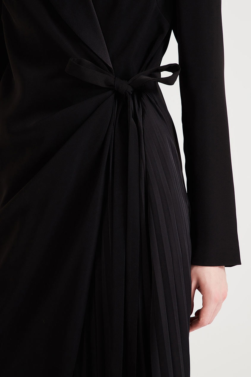 фото Черное платье с запахом Self-portrait