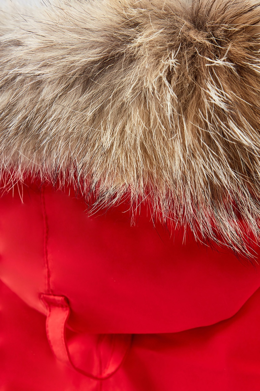 фото Красная парка с объемным капюшоном Canada goose