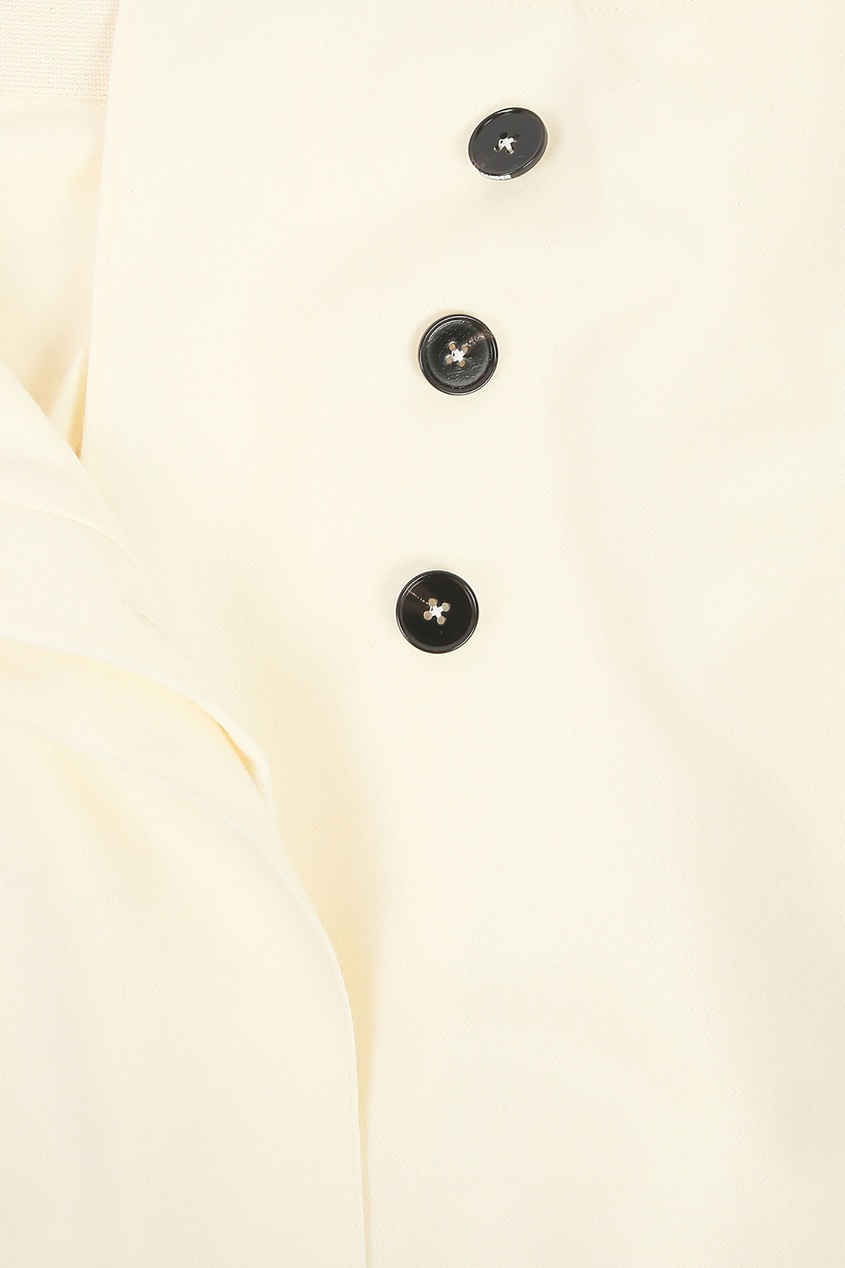 фото Молочно-белая юбка-миди со складками Jil sander