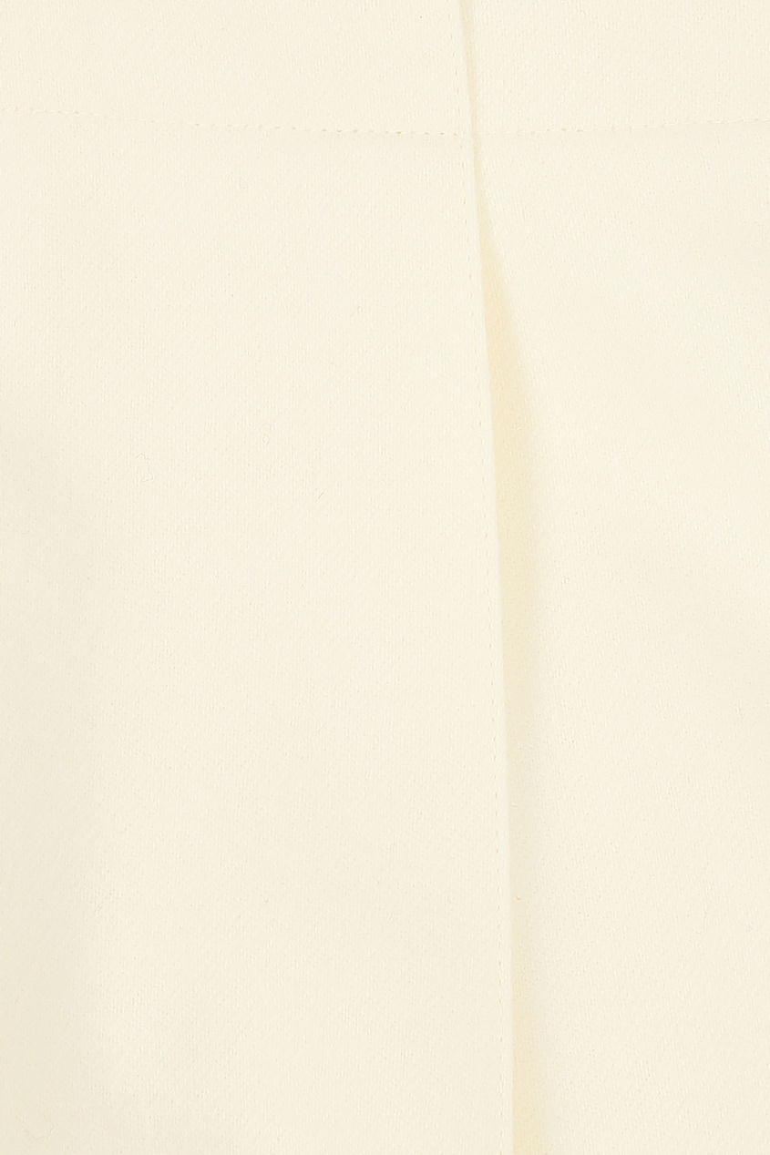 фото Молочно-белая юбка-миди со складками jil sander