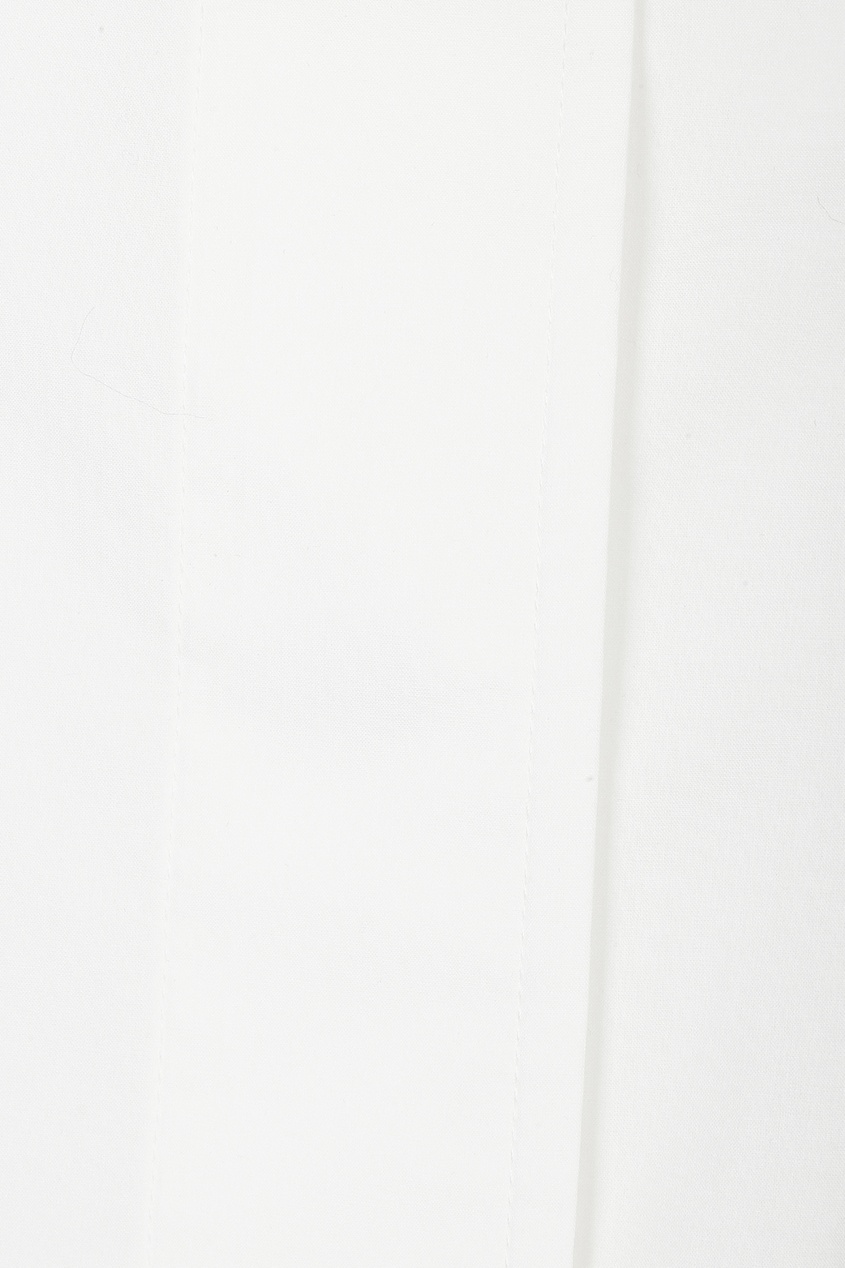 фото Молочно-белый плащ оверсайз с логотипом Jil sander
