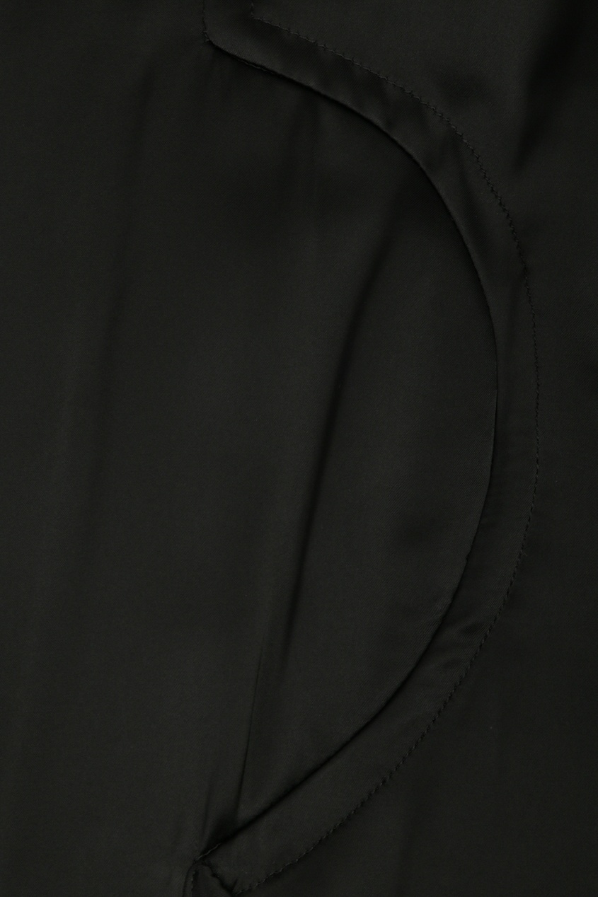 фото Черная юбка-миди с разрезом jil sander