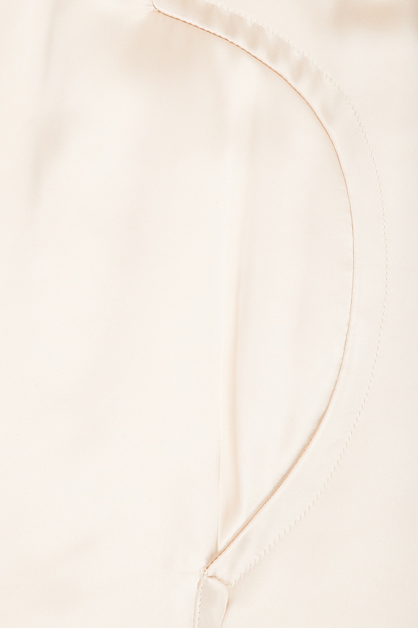 фото Светло-бежевая юбка-миди с разрезом jil sander