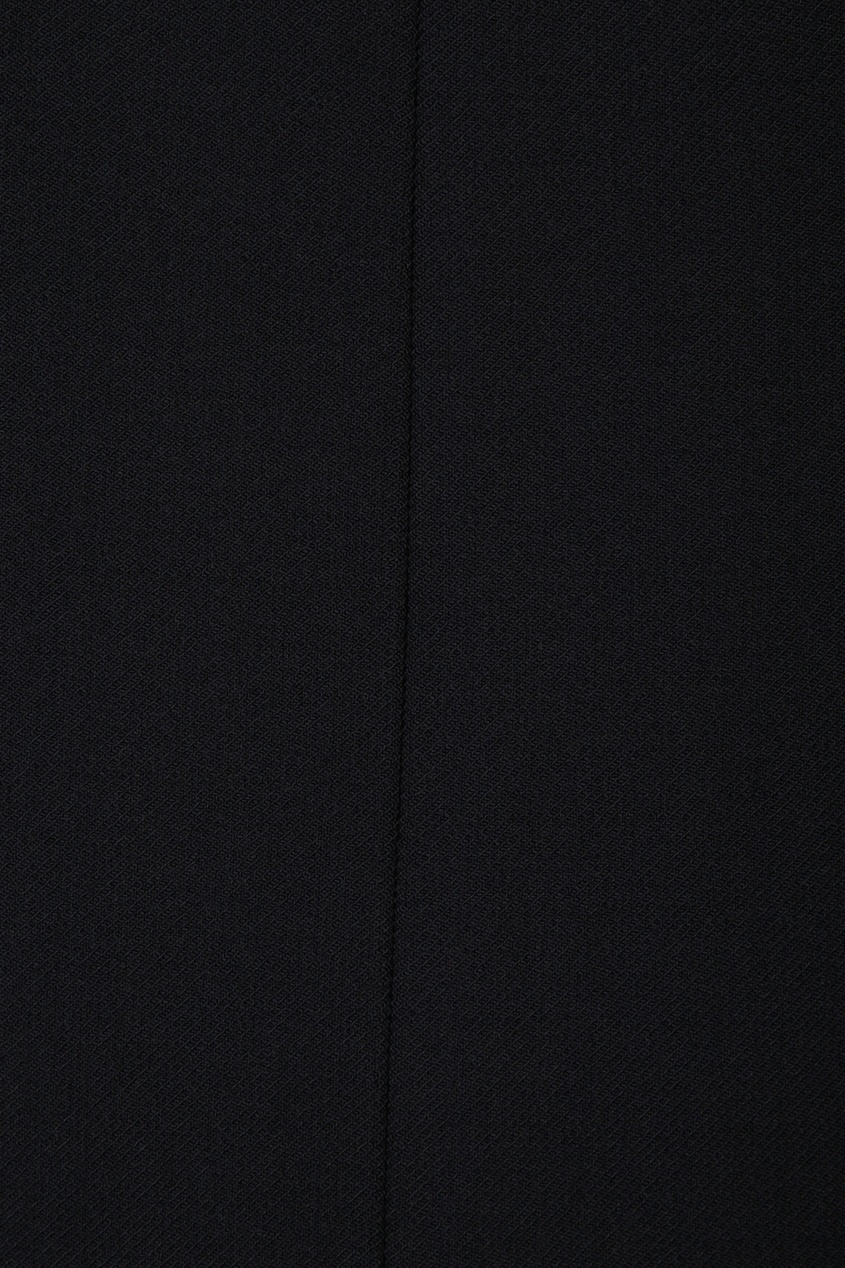 фото Юбка-макси темно-синего оттенка с разрезами jil sander
