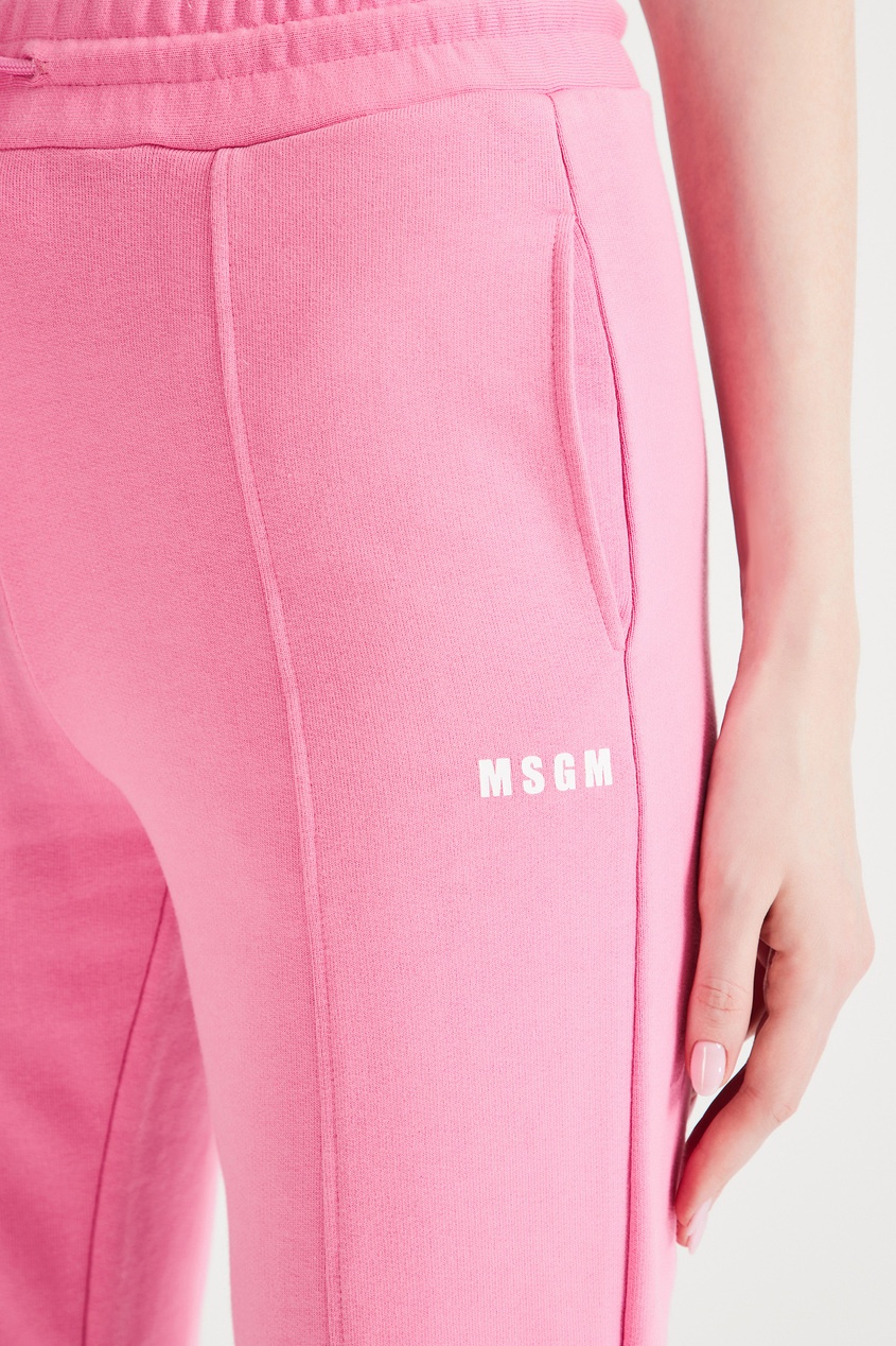 фото Розовые трикотажные брюки msgm