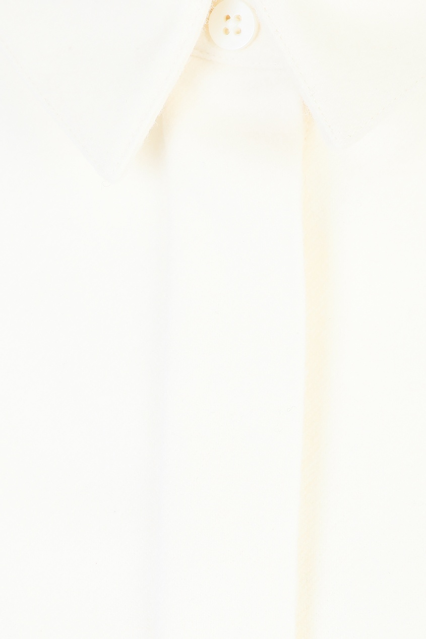 фото Базовая рубашка молочно-белого оттенка jil sander