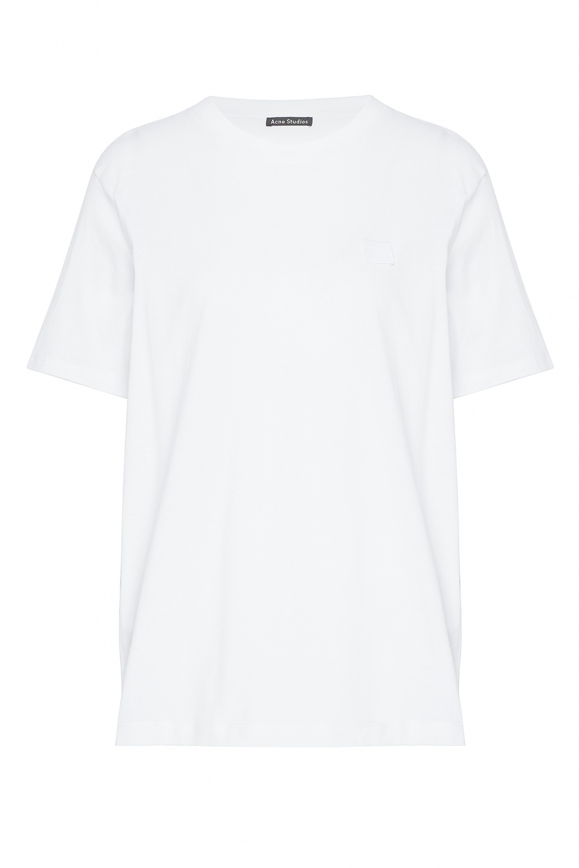 фото Белая футболка прилегающего кроя acne studios