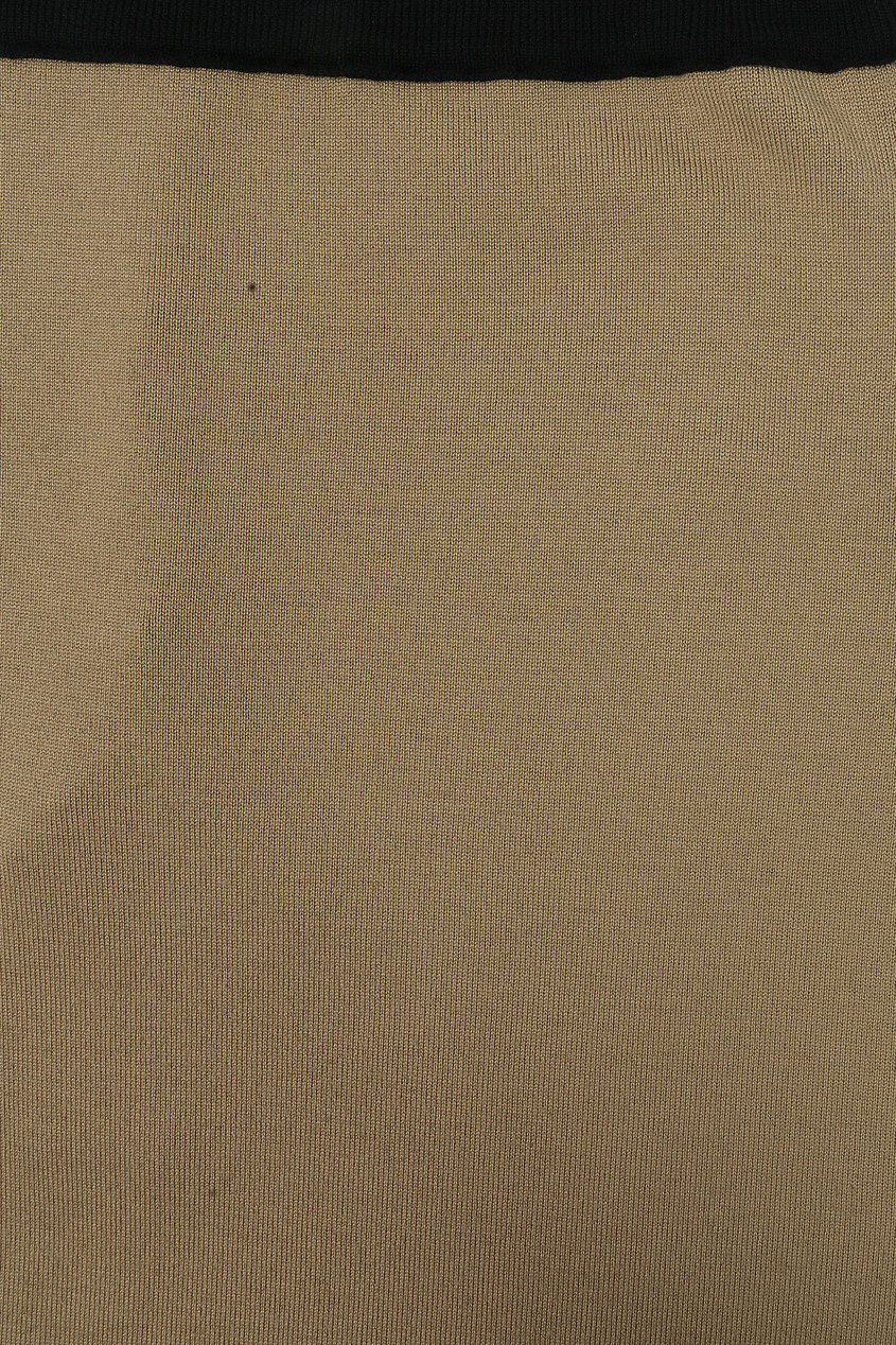 фото Бежевая трикотажная юбка из шерсти antonio marras