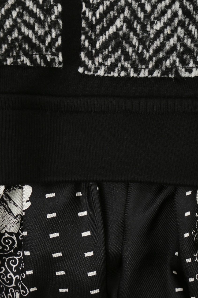 фото Черное платье свободного кроя с узором antonio marras
