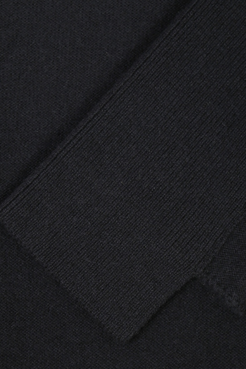 фото Темно-синее платье из шерстяного трикотажа Jil sander