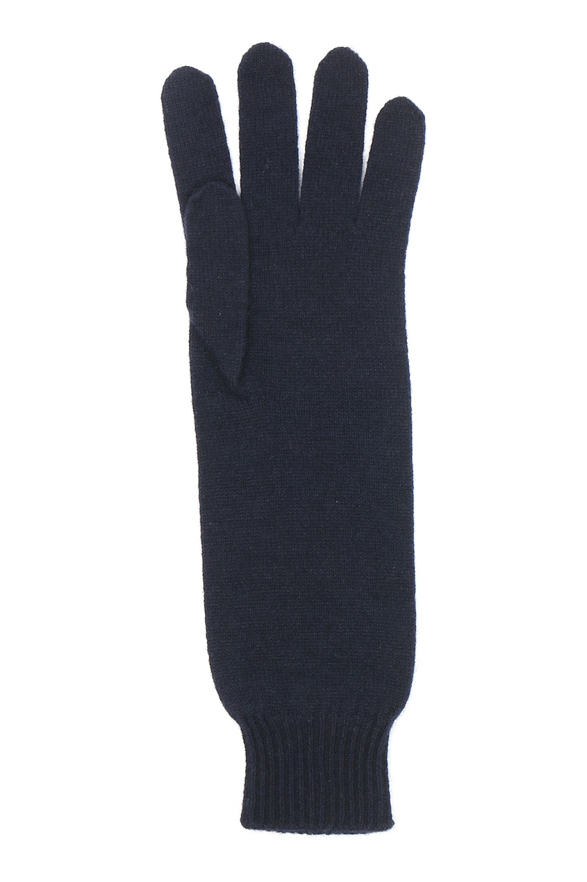 фото Темно-синие кашемировые перчатки jil sander