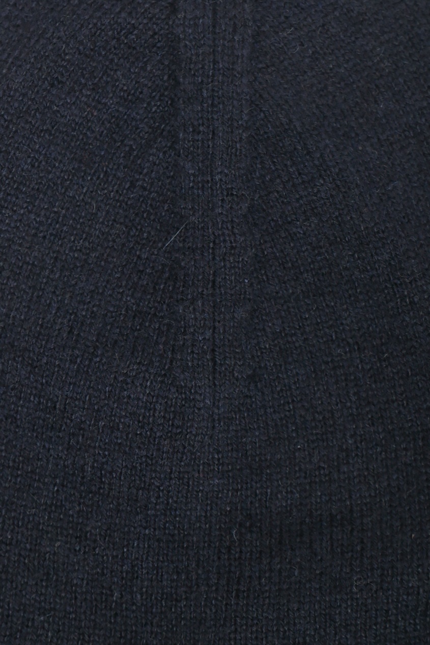 фото Темно-синяя кашемировая шапка jil sander