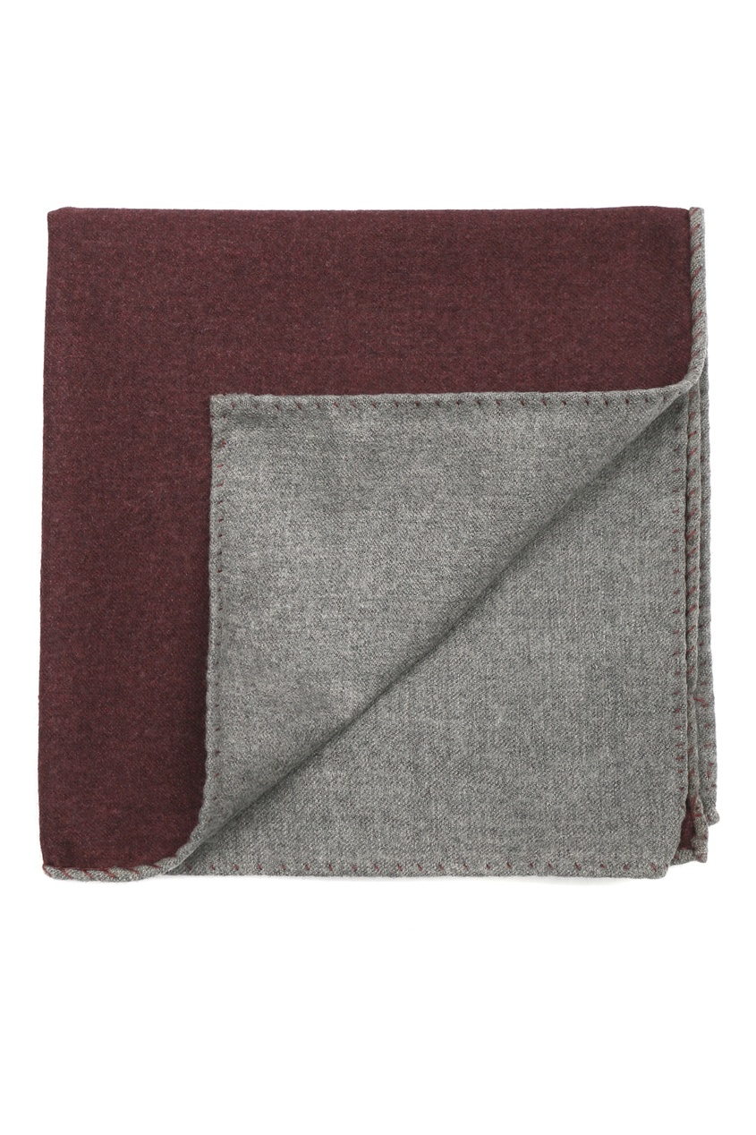 фото Бордовый шерстяной платок-паше eton