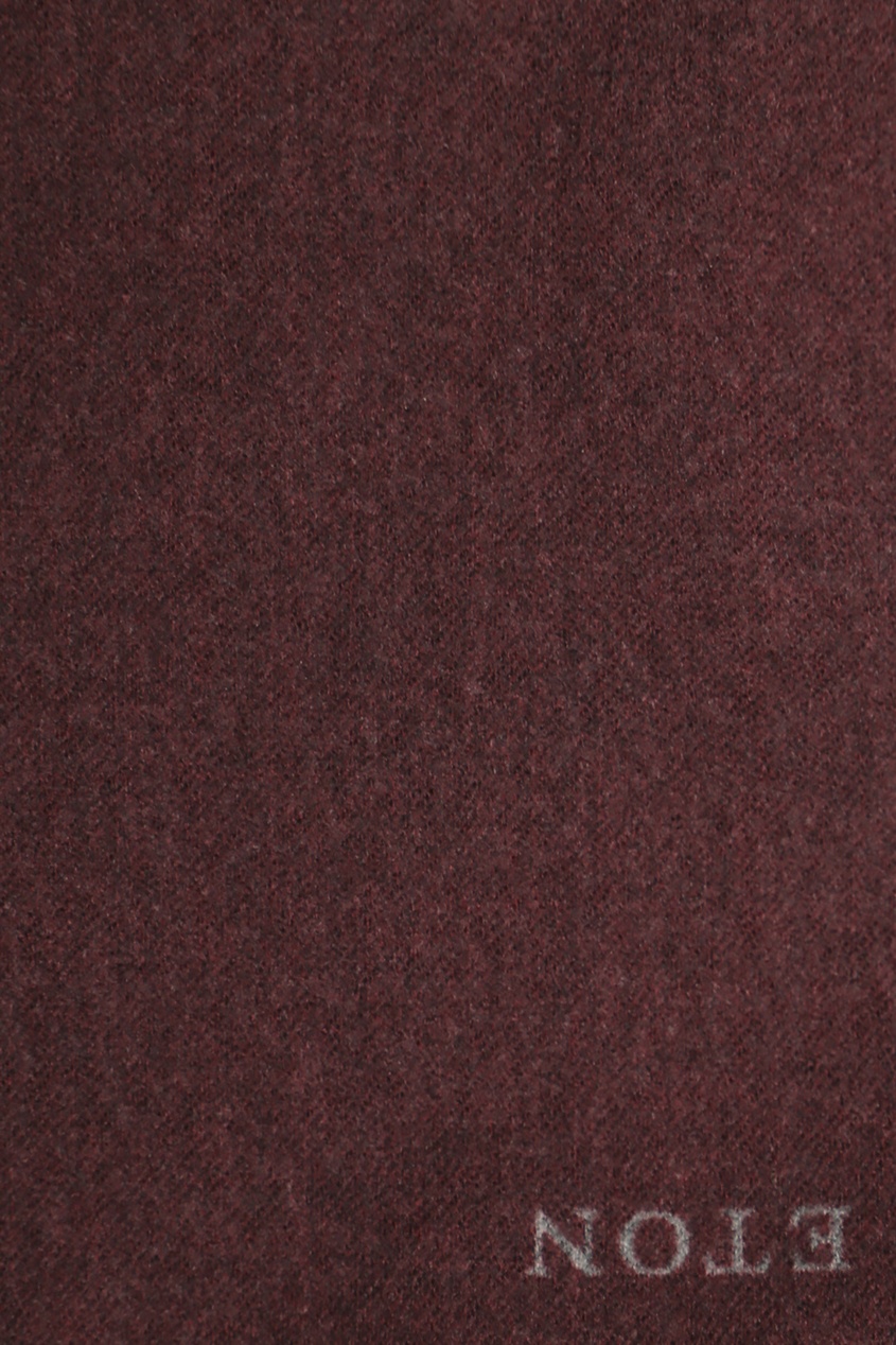 фото Бордовый шерстяной платок-паше Eton