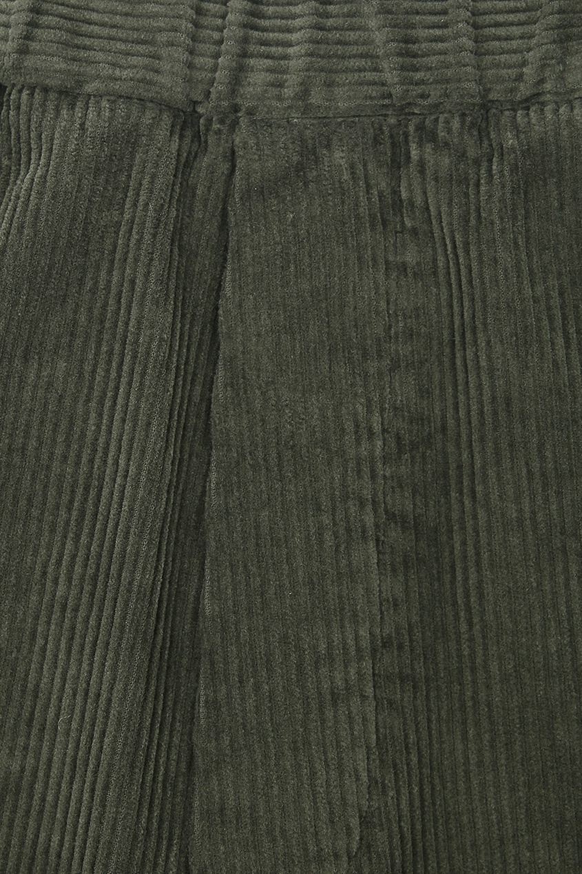 фото Вельветовые брюки цвета хаки barena