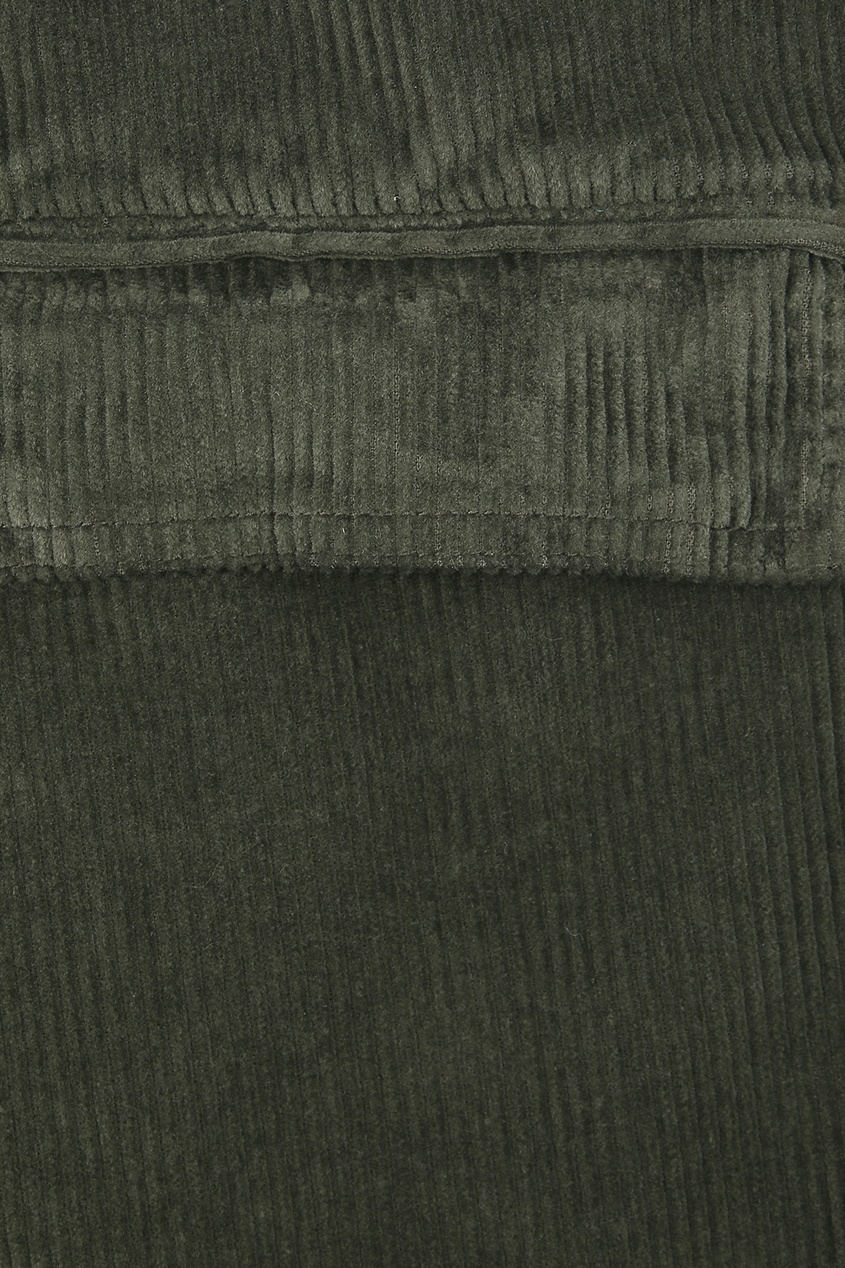 фото Вельветовые брюки цвета хаки barena