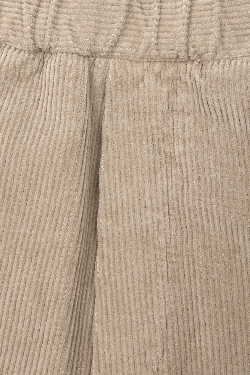 фото Бежевые вельветовые брюки свободного кроя barena