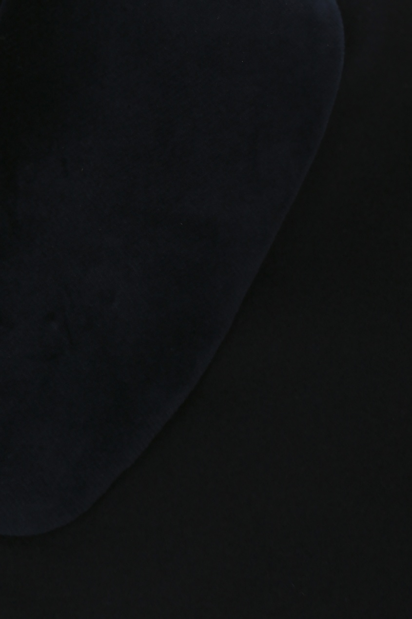 фото Темно-синий шерстяной плащ-накидка Tabarro