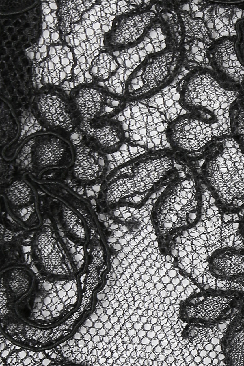 фото Черная блузка из кружева Ermanno scervino