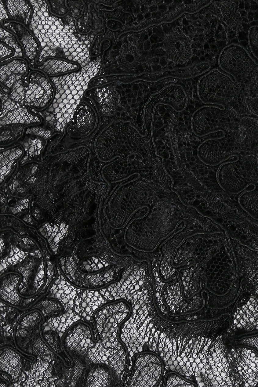 фото Черная блузка из кружева Ermanno scervino